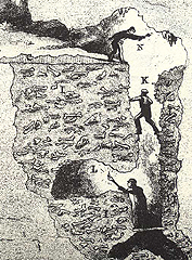 Kirkdale Cave from William Buckand's Reliquae Diluvianae (1821)